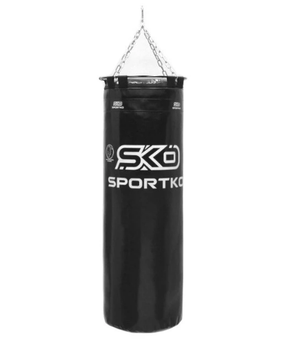 Мешок боксерский Sportko МП2 Элит ПВХ h-110см ᴓ-35см вес 20-25кг с кольцом и цепями black