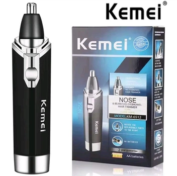 Тример для носа та вух Kemei KM-6512 чорний