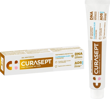 Зубна паста Curasept ADS 720 Colostrum гелева з хлоргексидином 0.2% 75 мл (8056746072650)