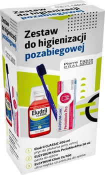 Набір до та після професійної чистки зубів Elgydium Perioblock (5905669299190)