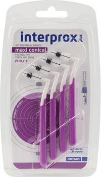 Міжзубні щітки Dentaid Interprox Plus 2G Maxi фіолетові 2.3 мм x 4 шт (8427426079885)