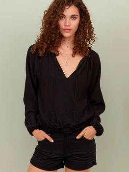 Шорты женские H&M 0603582_ч_10 36 Черные (KAY2000000564883)