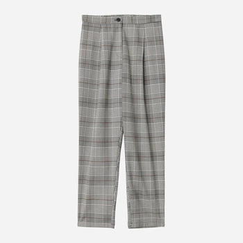 Брюки женские H&M 0660308_клет_13 34 Серые (KAY2000000857190)