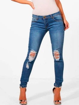 Джинсы женские Boohoo EA7547_06 36 Синие (KAY2000001491782)