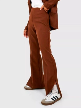Брюки женские Boohoo GZZ67286_02 44 Коричневые (KAY2000001571057)