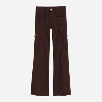 Брюки женские H&M 1181641_01 40 Темно-коричневые (KAY2000001579886)