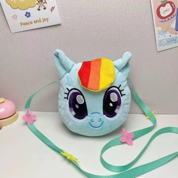 Мягкая плюшевая Сумочка Zumy Радуга Дэш My little Pony Детская сумка Голубая подарок на день рождения