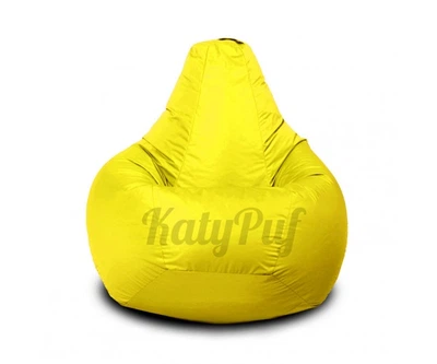 Крісло-груша нейлон Oxford жовтий KatyPuf XL 125x90