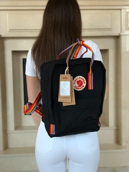 Рюкзак міський Kanken Classic класік 16 л з відділенням для ноутбука/стійкий до води/бруду/водонепронекний 16 л чорний