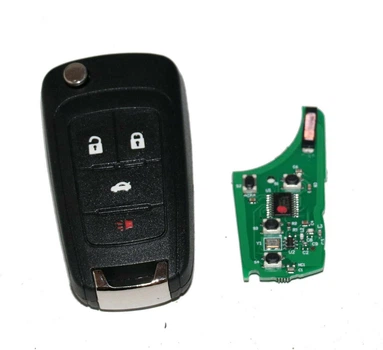 Выкидной ключ Chevrolet 3+1 кнопки 315Mhz Chip id46