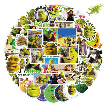 Стикерпак Шрек набор наклеек GeekLand Shrek 100 штук