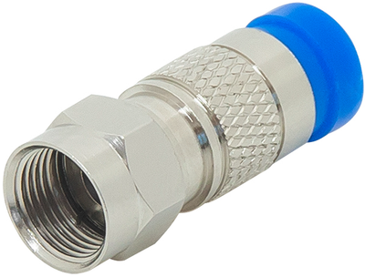 Набір компресійних штекерів SAT "F" RG6/30 мм CU 100 шт (5900804090168)