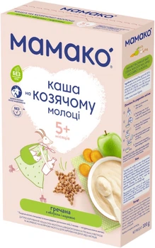 Молочна каша MAMAKO гречана з яблуком і морквою на козячому молоці 200 г (8437022039473)