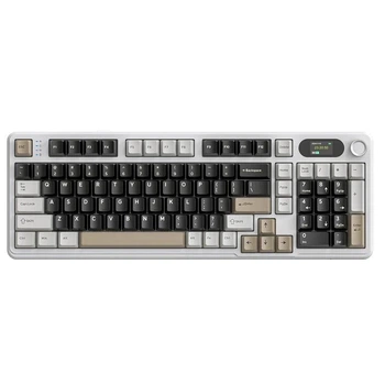 Беспроводная механическая клавиатура ATTACK SHARK X98PRO RGB Tri-mode (Cheese White)
