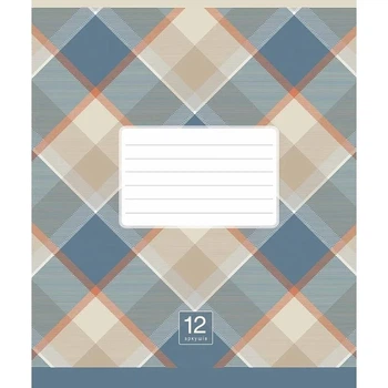 Зошит учнівський "Plaid pattern" в клітинку, 18 аркушів 018-3345K-2