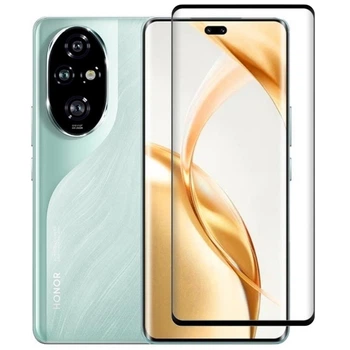 Защитное стекло Fiji Premium для Honor 200 Pro закругленные края и полная проклейка черный