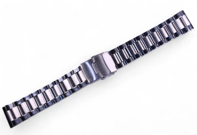 Металлический браслет из нержавейки BROS DESIGN stainless steel 20 мм с фиксатором и регулировкой BN20w-10