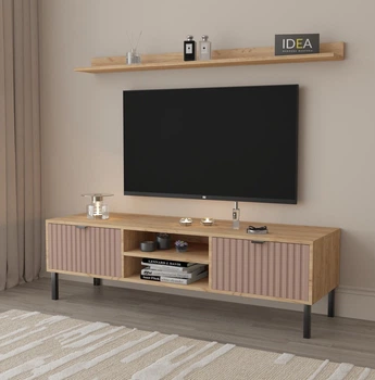 Тумба під ТВ П-5 IDEA Дуб Крафт Золотий/Туманний Беж