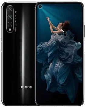 Смартфон Мобільний телефон Huawei Honor 20 8/256Gb 6.26" HiSilicon Kirin 980 3G 4G WIFI 8 ядер 48+32Mp 3750mAh 2340×1080p 2 Sim Android 9 Black