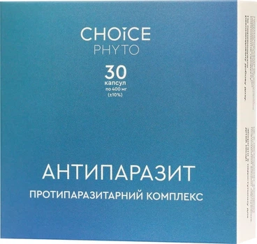 Антипаразитарний комплекс Choice Антипаразит 400 мг 30 капсул