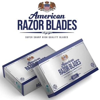 Лезвия для бритья двойные , классические American Razor Blades 200шт