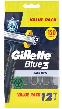 Станки бритвенные Gillette Blue 3 одноразовые, 12 шт