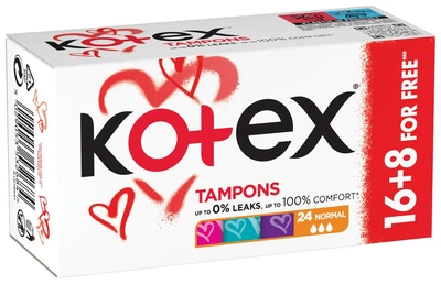 Тампоны Коtex Normal 3 капли, 24 шт