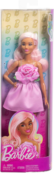 Lalka Barbie Fashionistas Różowa sukienka HYT94 (0194735255580)