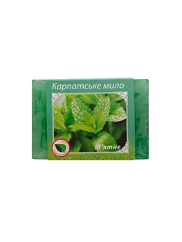 Мыло ручной работы "Мятное" 80г. "Карпатське Мило"