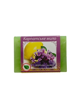 Мило ручної роботи "Вербена і лимон" 80 г. "Карпатське Мило"
