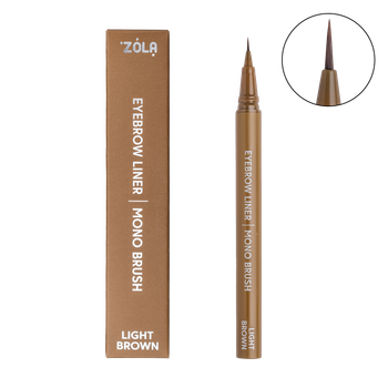 Лайнер для бровей ZOLA Eyebrow liner Mono Brush - Light Brown