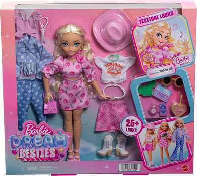 Lalka Barbie Dream Besties Malibu Festiwalowe styliz JGH87 (0194735314522)