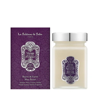 Масло карите с ароматом благовония, мускуса и ванили La Sultanе De Saba Beurre De Karite Shea Butter Udaipur Musk Vanille Encens 300мл