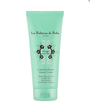 Гель для душа тиаре и алоэ вера La Sultan De Saba Shower Cream Tiare Flowers and Aloe Vera 200мл