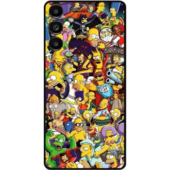 Чехол силиконовый бампер Candy для Samsung S20 FE с рисунком Стикеры Симпсоны Мультяшки Simpsons