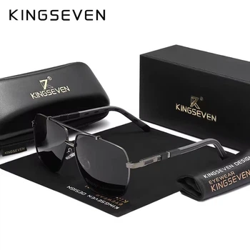 Мужские поляризационные солнцезащитные очки KINGSEVEN 727 Gun Gray