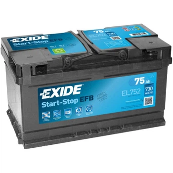 Автомобільний акумулятор EXIDE START-STOP EFB 75A (EL752)