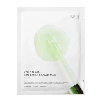 Sungboon Editor Green Tomato Pore Lifting Ampoule Mask Ампульная маска для лифтинга пор из зеленых томатов