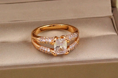 Кільце Xuping Jewelry рок р 20 золотисте