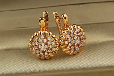 Серьги Xuping Jewelry стожары 2,2 см золотистые