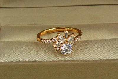 Кольцо Xuping Jewelry Вечность р 20 золотистое