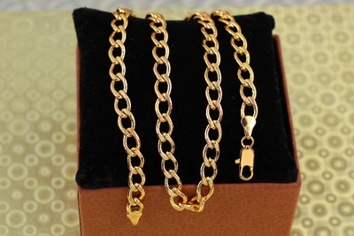 Цепь Xuping Jewelry круглый панцырь с огранкой 50 см 7 мм золотистая