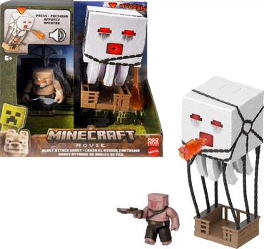 Іграшка Майнкрафт Гаст Вибухова Атака зі звуком Minecraft Blast Attack Ghast Mattel JFB69