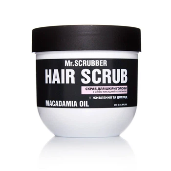 Скраб для шкіри голови і волосся Hair Scrub Macadamia Oil Mr.SCRUBBER (артикул: 0321) (4820200231860)