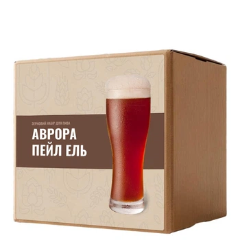 Зерновой набор Аврора Пейл Эль для варки золотистого пива с ароматом фруктов и лёгкой карамели на 50 литров пива