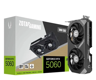 Видеокарта Zotac GeForce RTX 5060 Twin Edge 8GB GDDR7 DLSS4 (ZT-B50600E-10M) EU