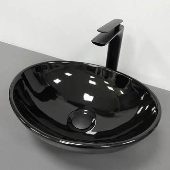 Умывальник (раковина) VBI PARMA BLACK GLOSSY накладной