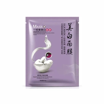 Тканевая маска для лица с экстрактом протеина шелка OneSpring Purple Silk Mask, 30 мл
