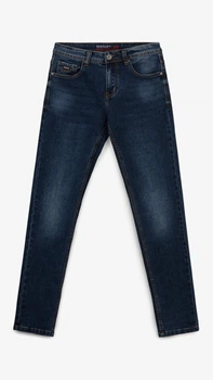 Джинси Slim Fit однотонні чоловічі RB0095DT 27 Темно-синій shop (2000999259074)