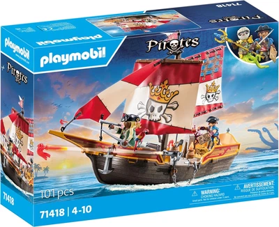 Конструктор Плеймобіль Піратський Корабель Playmobil Pirate Ship (71418)